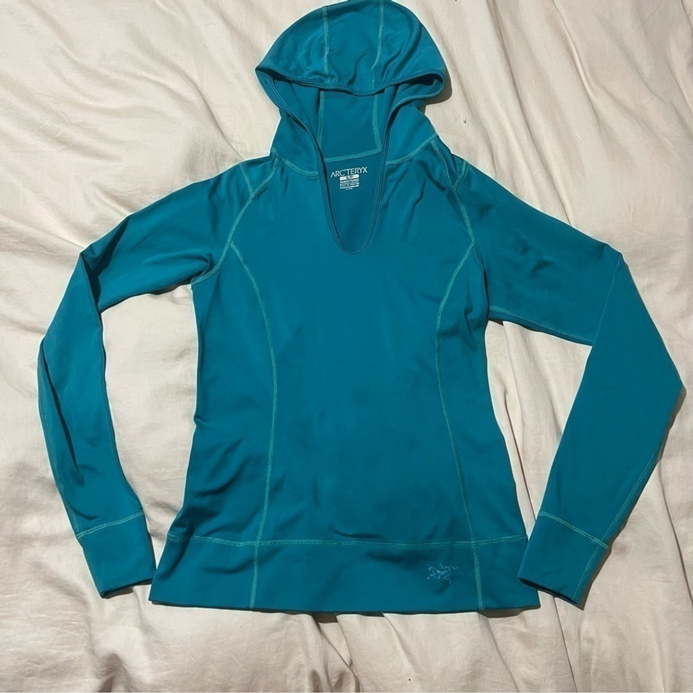 Arc’teryx Escala Teal Pullover Long Sleeve Hoodie Size Small